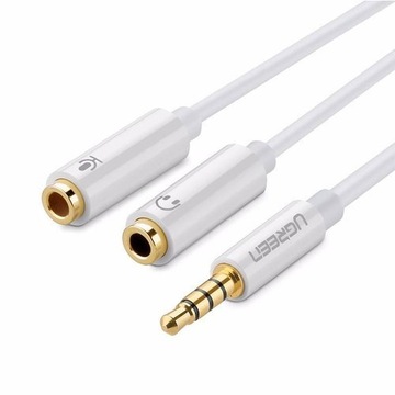 ROZDZIELACZ AUDIO UGREEN KABEL AUX MINI JACK 3,5MM