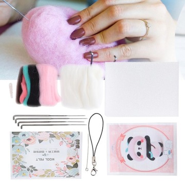 Набор для валяния иглой, шерстяная фруктовая кукла, упаковка ручной работы