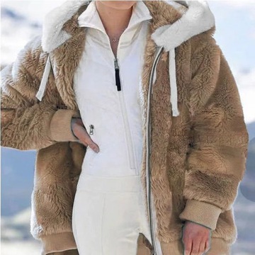 Winter Women Jackets Plush Casual Oversize Fleece