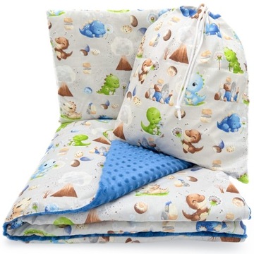 ZESTAW PRZEDSZKOLAKA KOŁDRA 100X135 + PODUSZKA 3W1