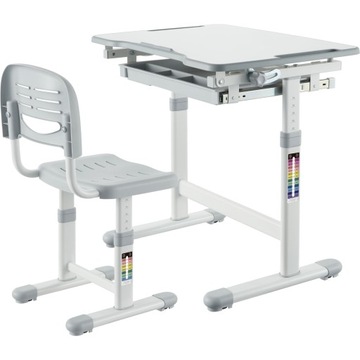 BIURO Z KRZESŁEM DZIECIĘCE ZESTAW REGULOWANE ERGONOMICZNE 2-12 LAT TRWAŁE