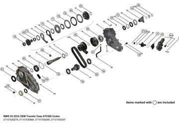 SADA OPRAVA REDUKTOR ATC500 BMW X5 E53 XDRIVE