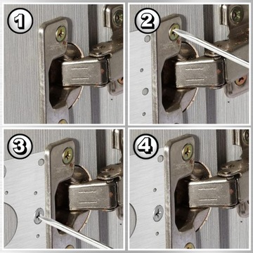 4x ПЛАСТИНА ДЛЯ РЕМОНТА ВЫРЫВАННЫХ МЕБЕЛЬНЫХ ПЕТЛЕЙ ШКАФОВ РЕМКОМПЛЕКТ