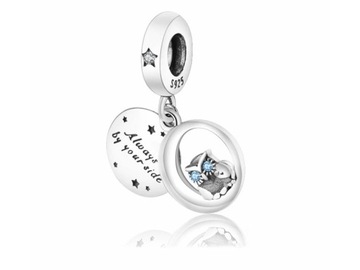 ZAWIESZKA BEADS KORALIK KSIEŻYCOWA SOWA MOON OWL