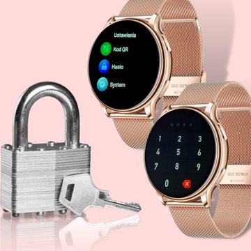 Женские часы SMARTWATCH с функцией разговора Золотистые полированные меню Round Pulse