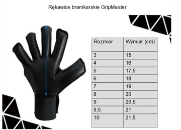 Перчатки вратарские GripMaster, размер 9,5.