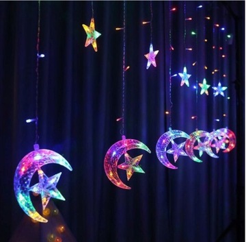 СВЕТОДИОДНЫЕ СВЕТИЛЬНИКИ ШТОРЫ MOON STARS 2.5M 138LED