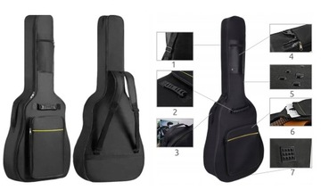 УНИВЕРСАЛЬНЫЙ ЧЕХОЛ ДЛЯ АКУСТИЧЕСКОЙ/КЛАССИЧЕСКОЙ ГИТАРЫ, ПЕНА 3 ММ + БЕСПЛАТНЫЕ ПОДАРКИ