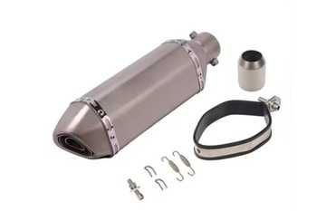 ГЛУШИТЕЛЬ ДЛЯ МОТОЦИКЛА УГЛЕРОДНО-ТИТАНОВАЯ УНИВЕРСАЛЬНАЯ НАКЛЕЙКА Наконечник выхлопной трубы