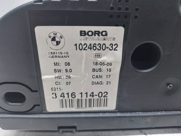 BMW X3 E83 3.0D PŘÍSTROJOVÁ DESKA BUDÍKY 341611402