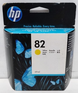 Tusz HP 82 C4913A 69ml Yellow Oryginał 06.2014