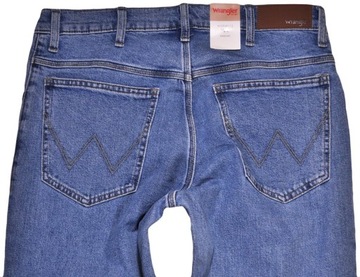 WRANGLER spodnie regular BLUE jeans STRAIGHT _ W36 L30