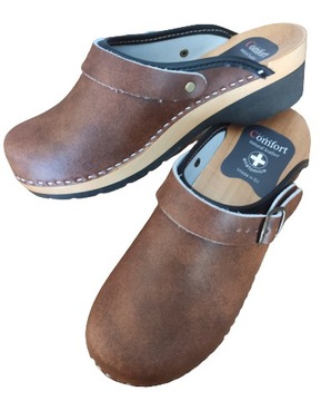 Сабо, клоги, шлепанцы ортопедические кожаные 37