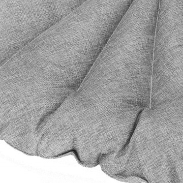 МЯГКАЯ ПОДУШКА ДЛЯ КРЕСЛА КАЧЕЛИ ГНЕЗДО АИСТА ТОЛСТАЯ СЕРАЯ 130см