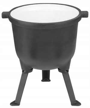 ROSSNER эмалированный чугунный казан 8 л на огне