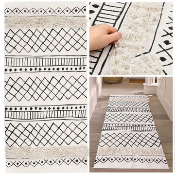 DYWAN DYWANIK BOHO SZNURKOWY PLECIONY DO SALONU SYPIALNI 160X50