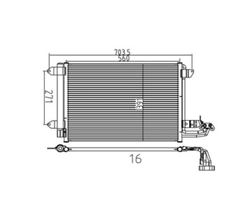 CHLADIČ KLIMATIZACE AUDI A3 8P 03- 1K0121411F