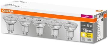 5x Żarówka LED GU10 HALOGEN 4,3W 50W 2700K OSRAM