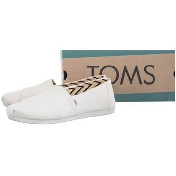 Buty Espadryle Damskie Toms Alpargata Cotton Białe