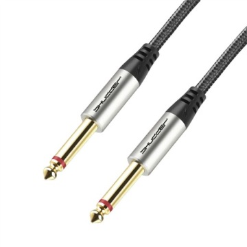 Kabel konektor jack 6.3 mono konektor jack 6.3 mono 10 m Shudder Premium textil