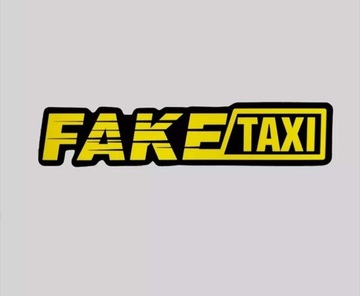 FAKE TAXI naklejka hologram emblemat logo na szybę