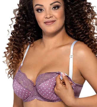 Biustonosz semi soft Ava 1989 K 65H lilly/odc.fioletowego
