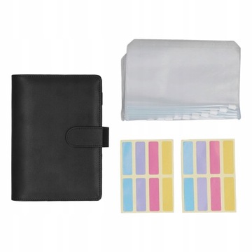 A6 Budget Binder Przenośny okładka ze skóry PU A6