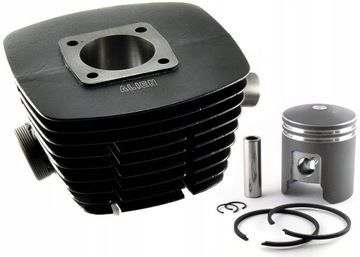 WSK 125 cylinder żeliwny ALIEN tłok pierścienie