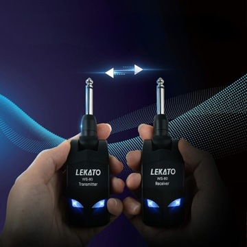 Беспроводная гитарная система 2,4 ГГц, приемник LEKATO WS80
