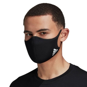 МНОГОРАЗОВАЯ МАСКА ADIDAS FACE COVERS ЧЕРНАЯ 1x