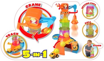 BBURAGO JUNIOR VOLVO Кран 5-в-1 с самосвалом