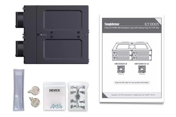 Корпус ICY DOCK с 4 отсеками M.2 NVMe SSD PCIe 4.0 для отсека для внешнего диска