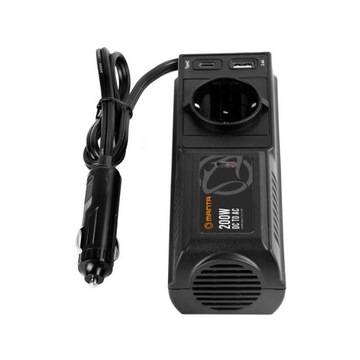 Автомобильный преобразователь напряжения 12 В 230 В 400 Вт USB-C LED Manta MPI200C