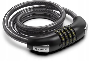 Linka rowerowa na szyfr kod zabezpieczenie GERDA KOMBO FLEX 100cm 8C