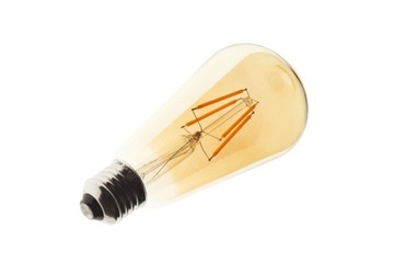 Filamentowa żarówka ST64 LED retro 4W E27 złota