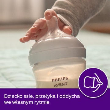 AVENT NATURAL RESPONSE ZESTAW PREZENTOWY: 2 BUTELKI + SMOCZKI ULTRA AIR 0+
