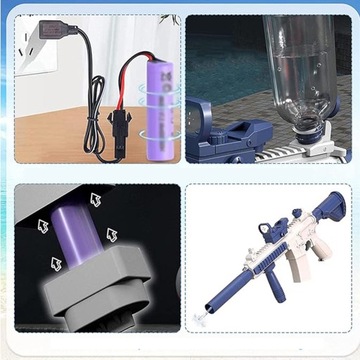ЭЛЕКТРИЧЕСКИЙ ВОДЯНОЙ ПИСТОЛЕТ ВОДЯНОЙ ЦВЕТОЧНЫЙ РАСПЫЛИТЕЛЬ 2 РЕЖИМА + АККУМУЛЯТОР