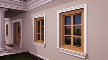 Полоса пенопластовая оштукатуренная вокруг окна LW01 12х3,5