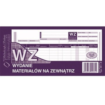 Wydanie materiału na zewnętrz WZ M&P 1/3 A4
