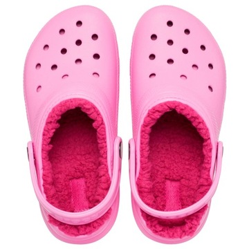 женские тапочки Crocs, утепленные меховые сабо
