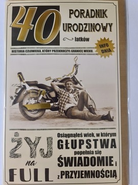 kartka urodzinowa na 40 lat czterdziestkę czterdzi