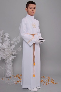 Фартук для причастия для мальчика - двойная складка.