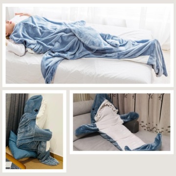 НОВЫЙ СПАЛЬНЫЙ МЕШОК-ОДЕЯЛО SHARK ДЛЯ ВЗРОСЛЫХ 140*190 СМ, XL, Высота 160-166 СМ