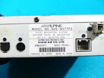 ALPINE NVE-N077PS СЧИТЫВАНИЕ НАВИГАЦИОННЫХ ДИСКОВ NAVI GPS