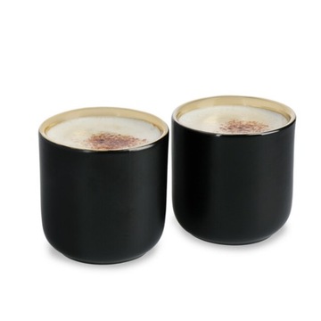 La Cafetière filiżanki zestaw czarnych 110ml