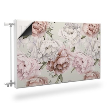 Mata MAGNETYCZNA Kaloryfera Peonie KWIATY 110x60