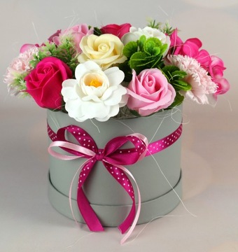 Цветочная Коробка Мыло Цветы Подарок