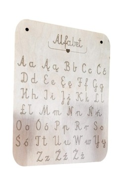 Деревянная доска - алфавит