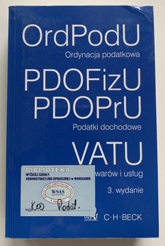 Ordynacja podatkowa podatki dochodowe