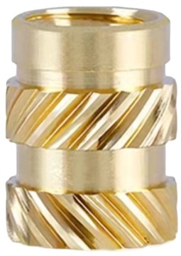 ВСТАВКА РЕЗЬБОВАЯ ЛАТУННАЯ ВЫСОКАЯ М3 - 10 шт.